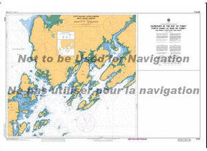 CHS Marine Chart 4124 Harbours in the Bay of Fundy Southwest Coast