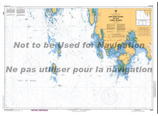 CHS Marine Chart 4242 Cape Sable Island to Tusket Islands