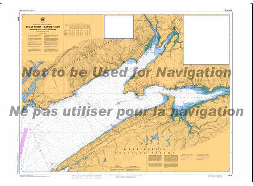 CHS Marine Chart 4010 Inner Portions of the Bay of Fundy