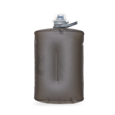 HydraPak Stow 1L Mammoth Gray Flexible Bottle